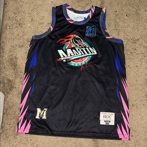 Nostalgia Black and Pink Sports Jersey